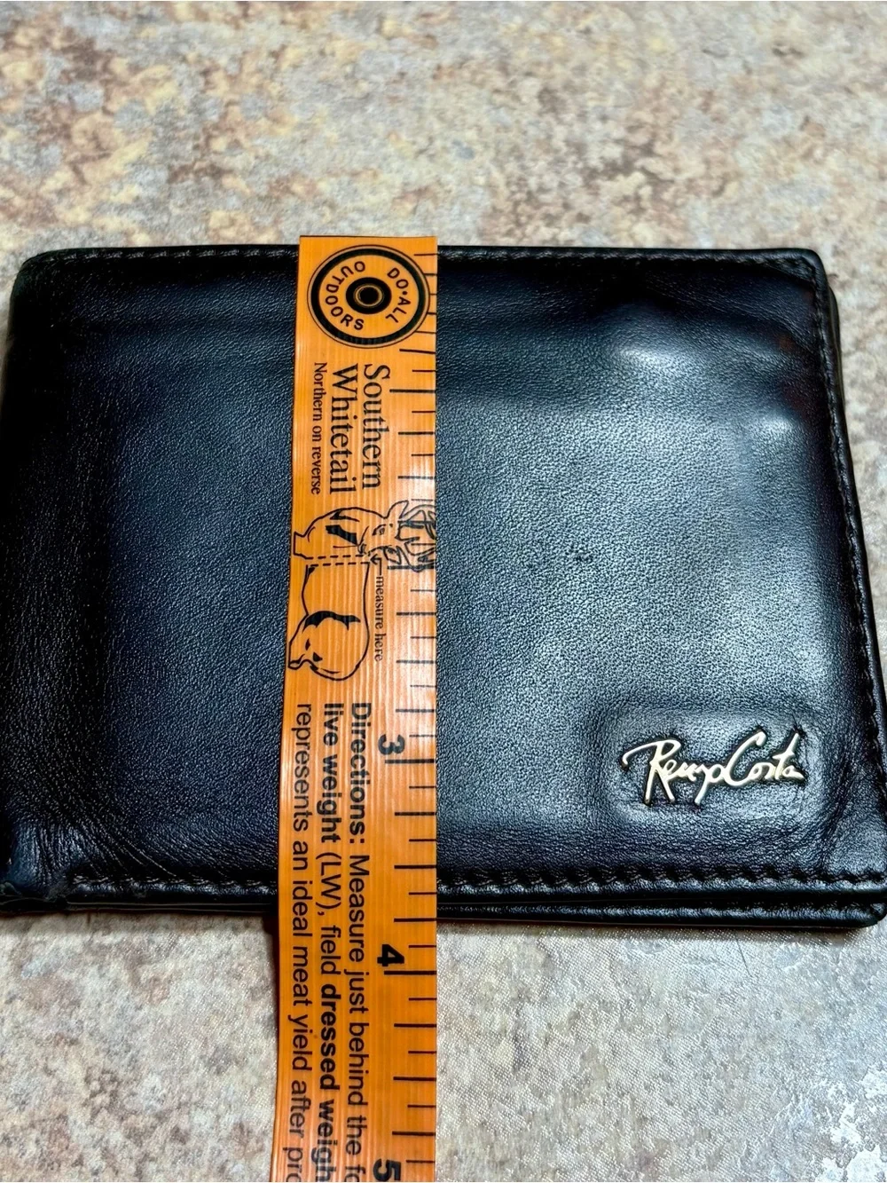 Renzo Costa Men's Leather Bifold Wallet Luxury Classic Designer